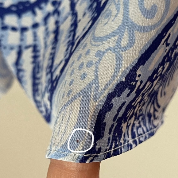 Lilly Pulitzer Matilda Silk Top Stuffed Shells Size XXS - Picture 16 of 16